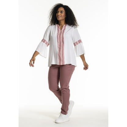 Studio SJamila shirt Shirt Offwhite + rosa stripes