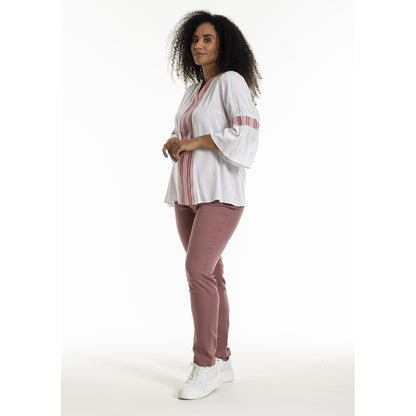 Studio SJamila shirt Shirt Offwhite + rosa stripes