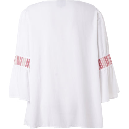 Studio SJamila shirt Shirt Offwhite + rosa stripes