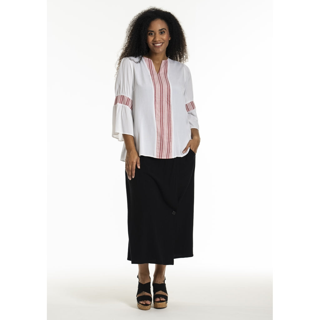 Studio SJamila shirt Shirt Offwhite + rosa stripes
