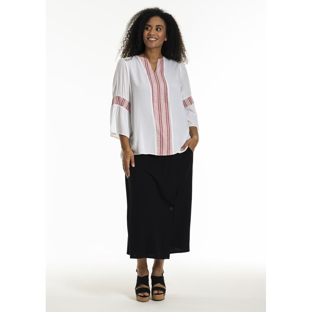 Studio SJamila shirt Shirt Offwhite + rosa stripes