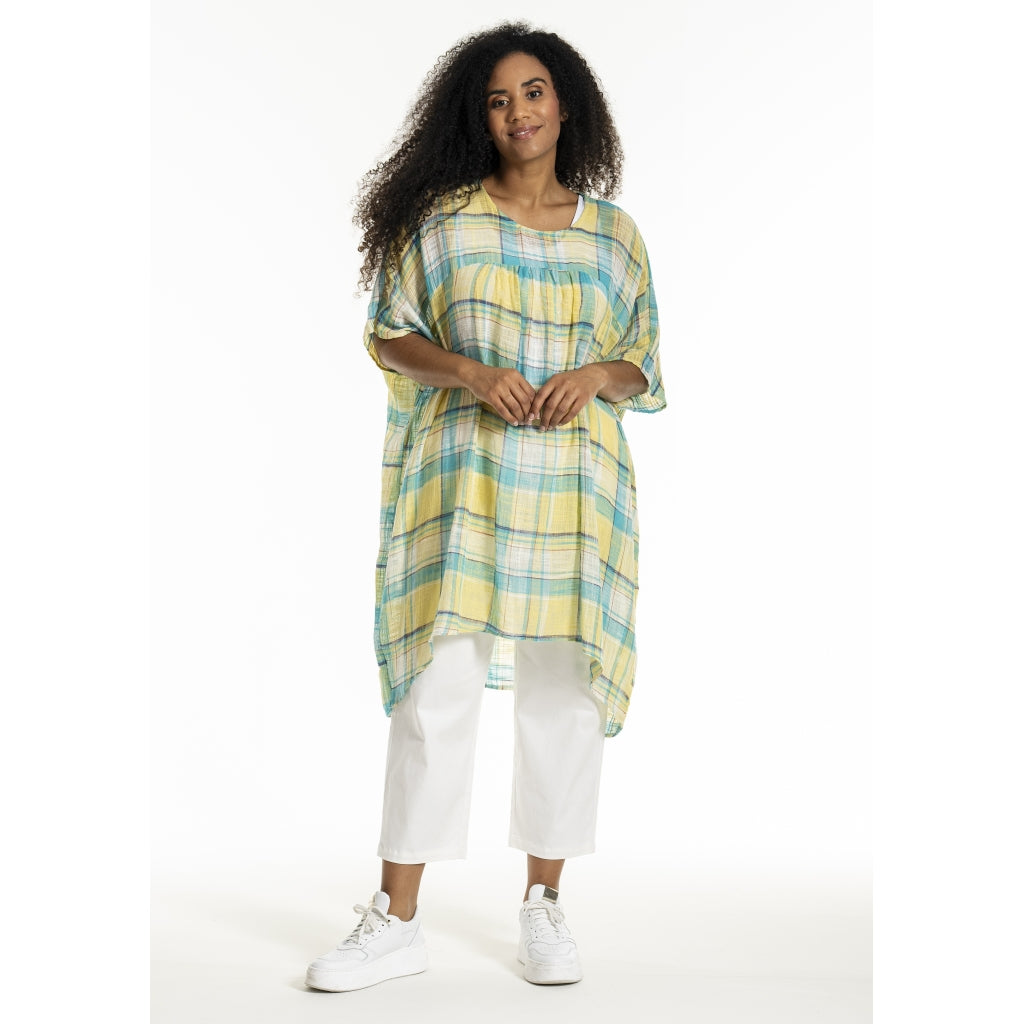 Studio SJanita Dress Dress Blue yellow check