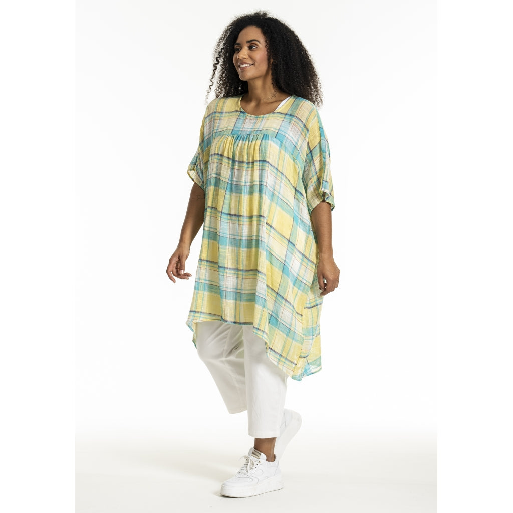 Studio SJanita Dress Dress Blue yellow check