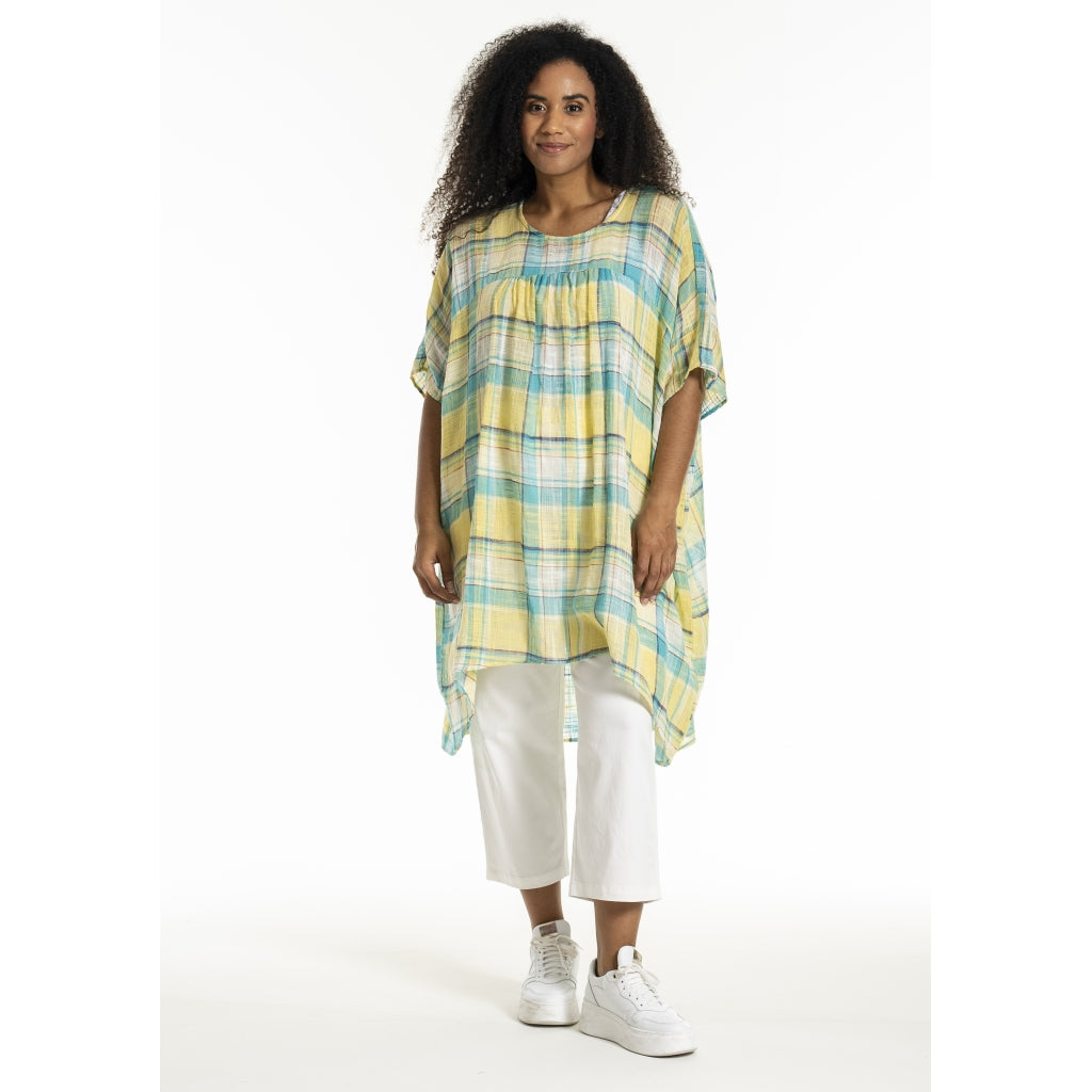Studio SJanita Dress Dress Blue yellow check