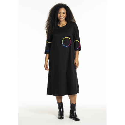 Studio SJasmina Dress Dress Black + rainbow print