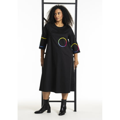 Studio SJasmina Dress Dress Black + rainbow print
