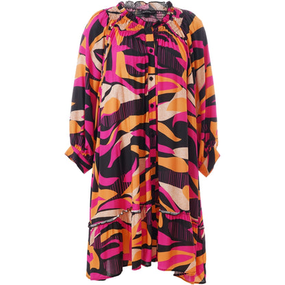 Studio SJeanett Dress Dress Black pink and orange stripes