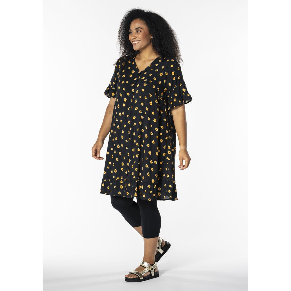 Studio SJette Dress Dress Black with sunflower