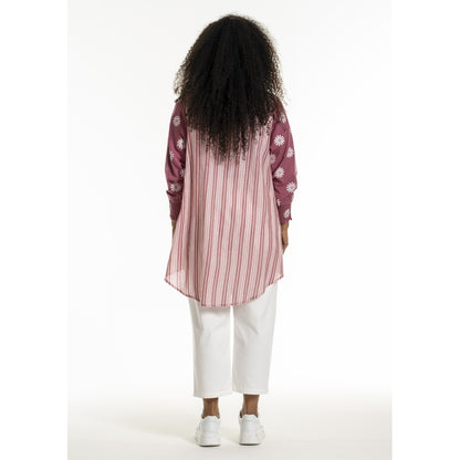 Studio SJuliana Shirt Shirt Old rose with flowers