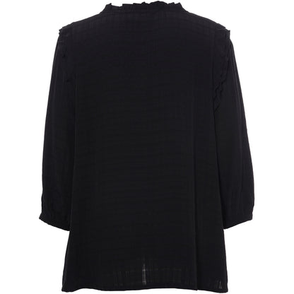 Studio SLilly Shirt with flounces Shirt Black