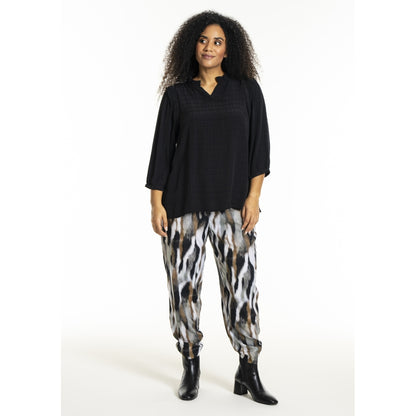 Studio SLilly Shirt with flounces Shirt Black