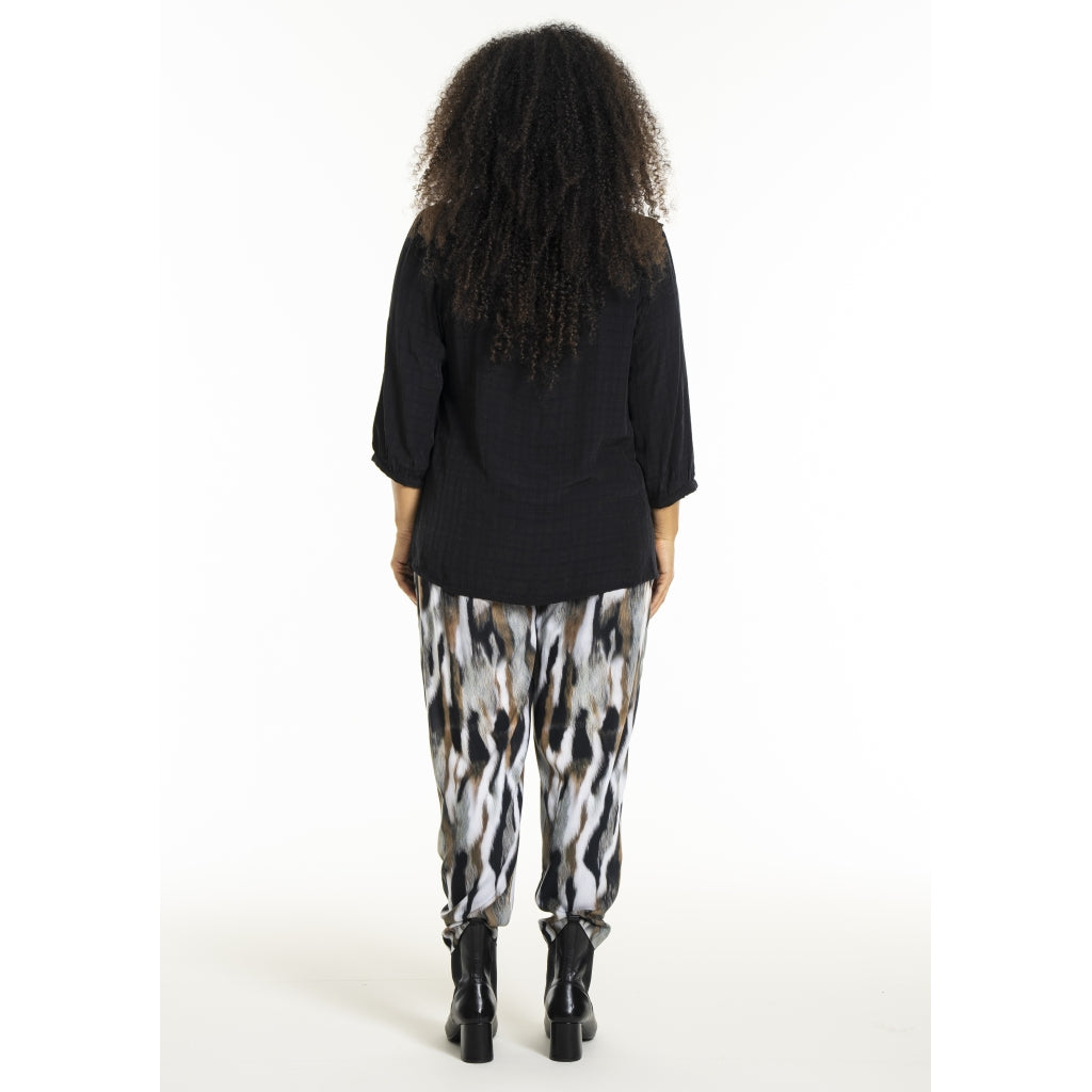 Studio SLilly Shirt with flounces Shirt Black