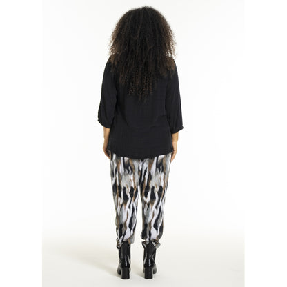 Studio SLilly Shirt with flounces Shirt Black