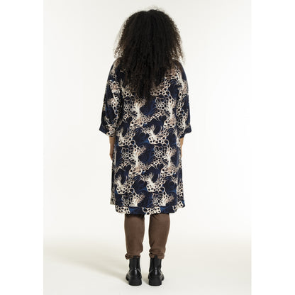 Studio SLonetta Dress Dress Navy with sand print