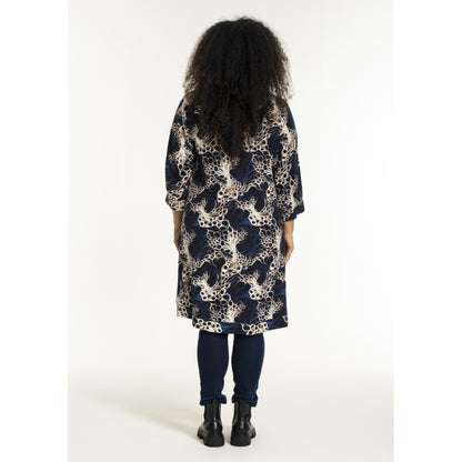 Studio SLonetta Dress Dress Navy with sand print