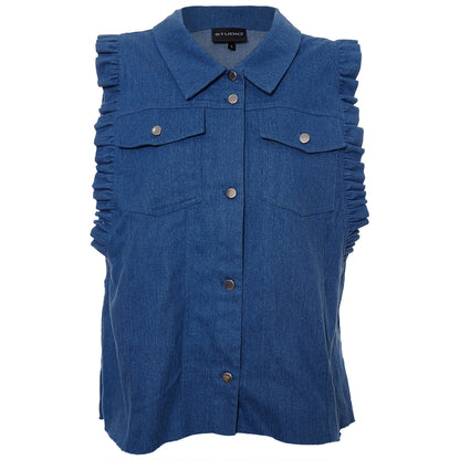 Studio SLucy Jeans vest Vest Light Blue Denim