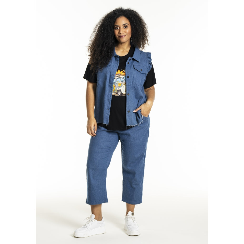 Studio SLucy Jeans vest Vest Light Blue Denim