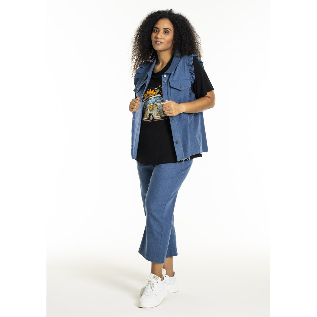 Studio SLucy Jeans vest Vest Light Blue Denim