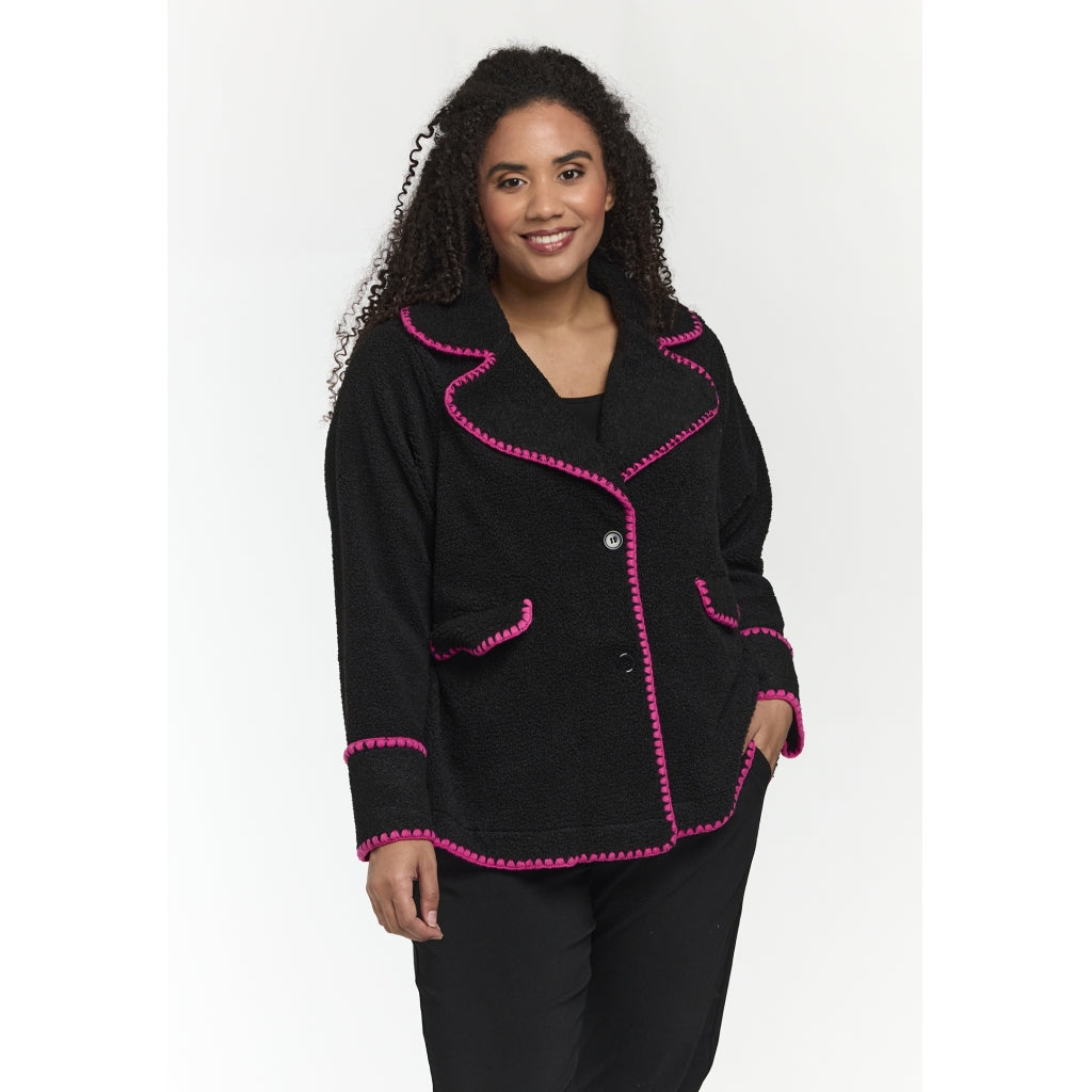 Studio SMaria Jacket Jacket Black with Pink