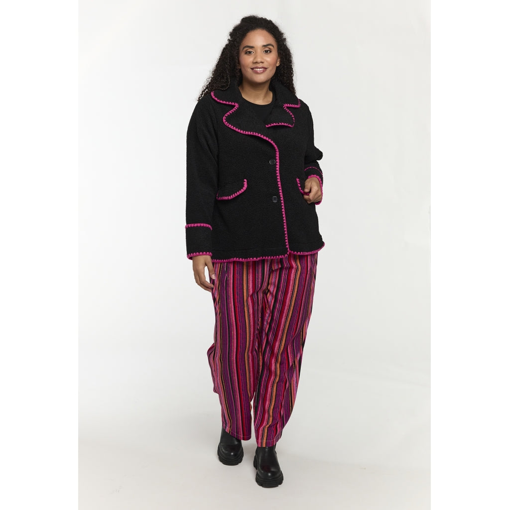 Studio SMaria Jacket Jacket Black with Pink