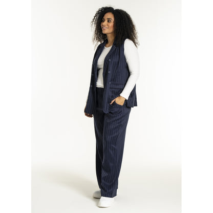 Studio SNaia vest Vest Blue-white pinstripe