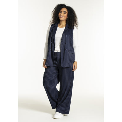 Studio SNaia vest Vest Blue-white pinstripe