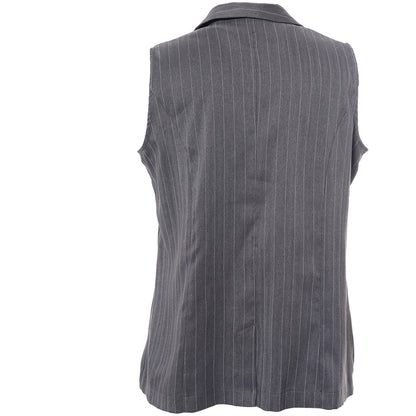 Studio SNaia vest Vest Grey-white pinstripe