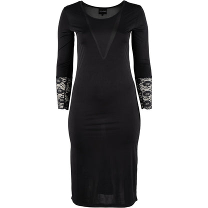 Studio SNoreen Long underdress with lace Dress Black