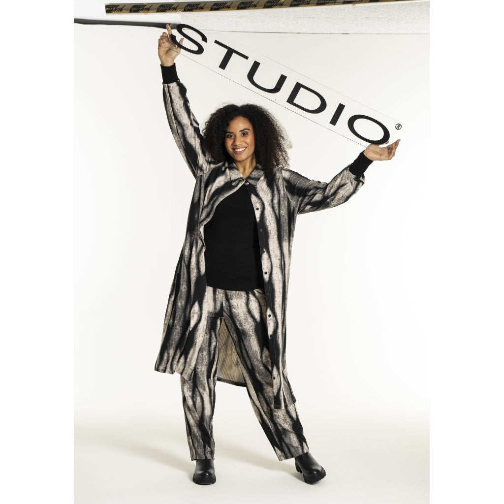 Studio SNorlina dress Dress Black/Grey Melange print