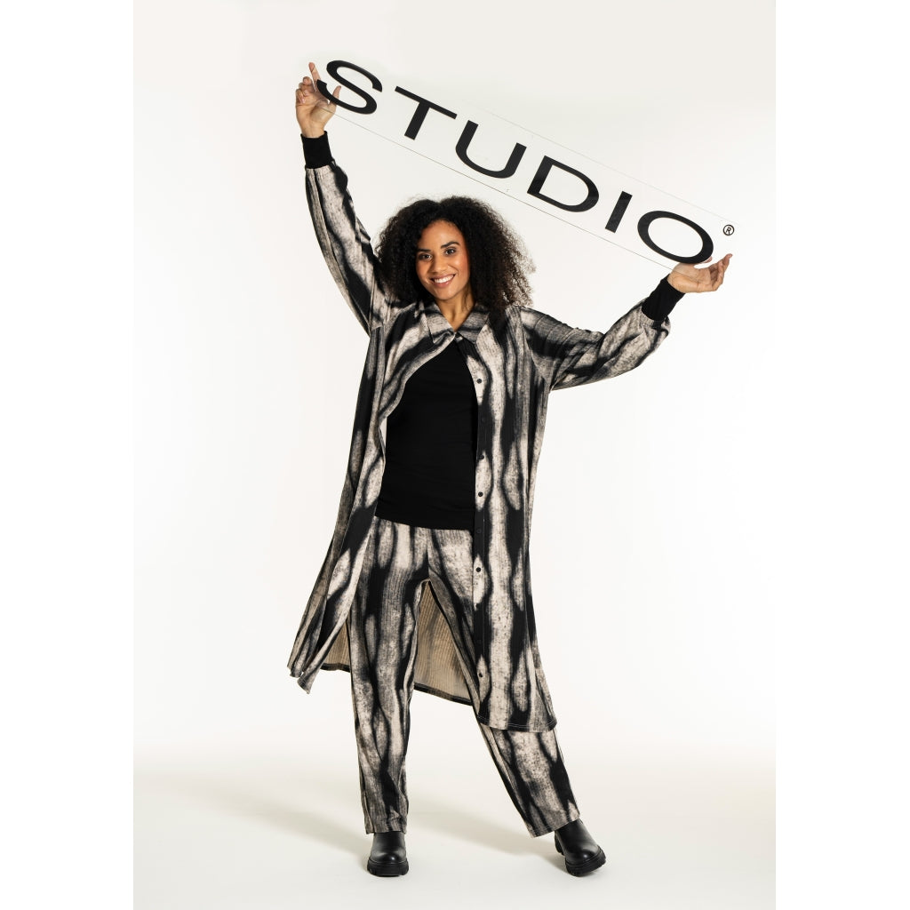 Studio SNorlina dress Dress Black/Grey Melange print