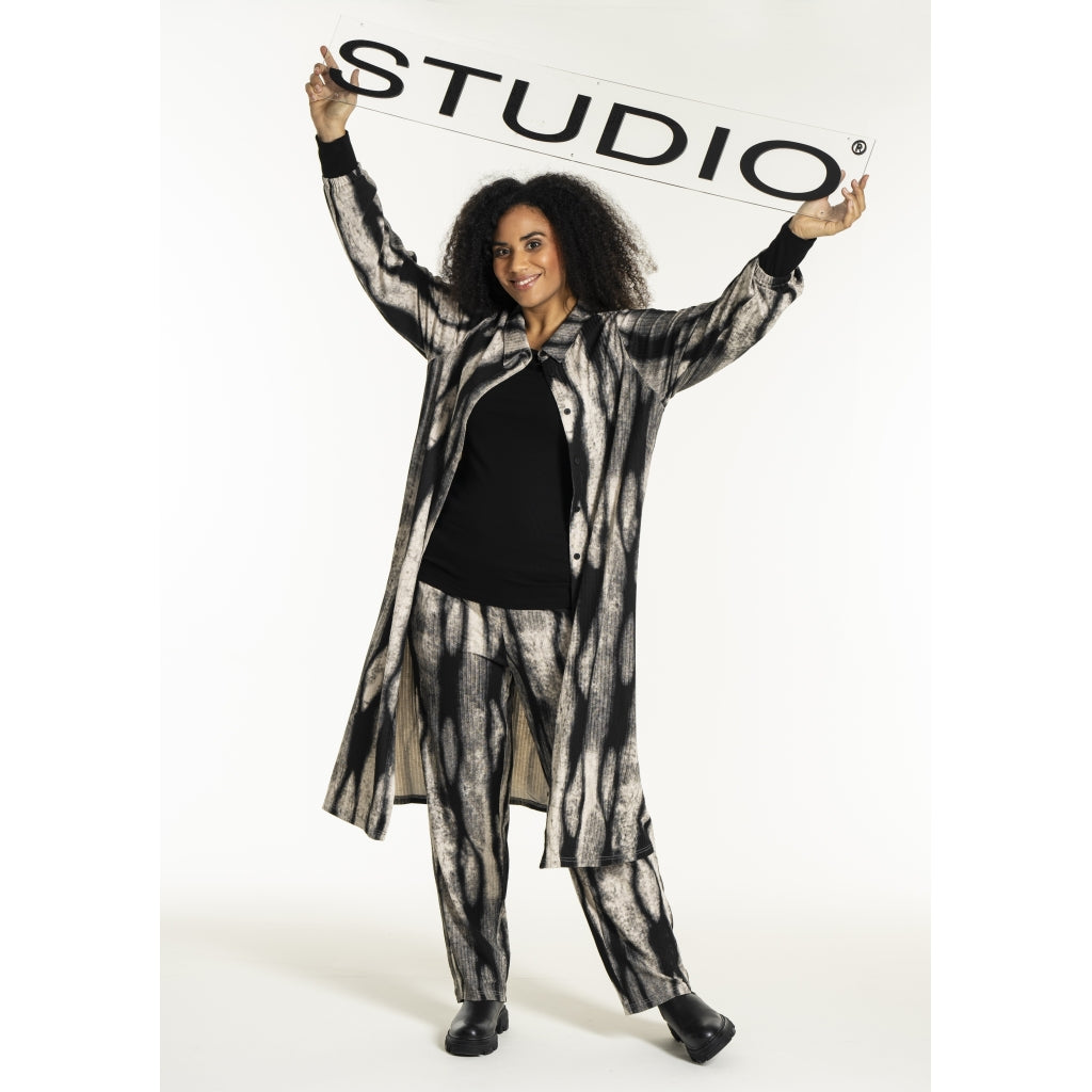 Studio SNorlina dress Dress Black/Grey Melange print