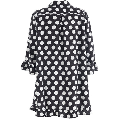 Studio SSilja Tunic Tunic Black with white dots