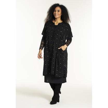 Studio SUlla Dress Dress Black with gold squares