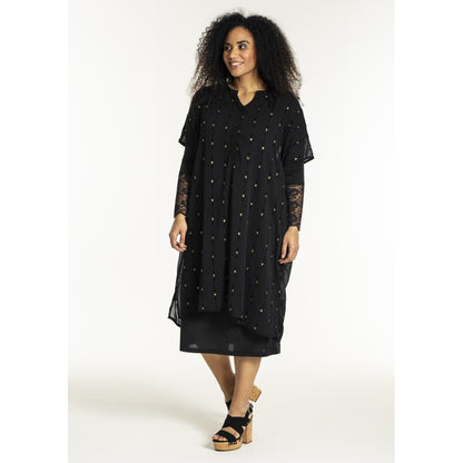 Studio SUlla Dress Dress Black with gold squares