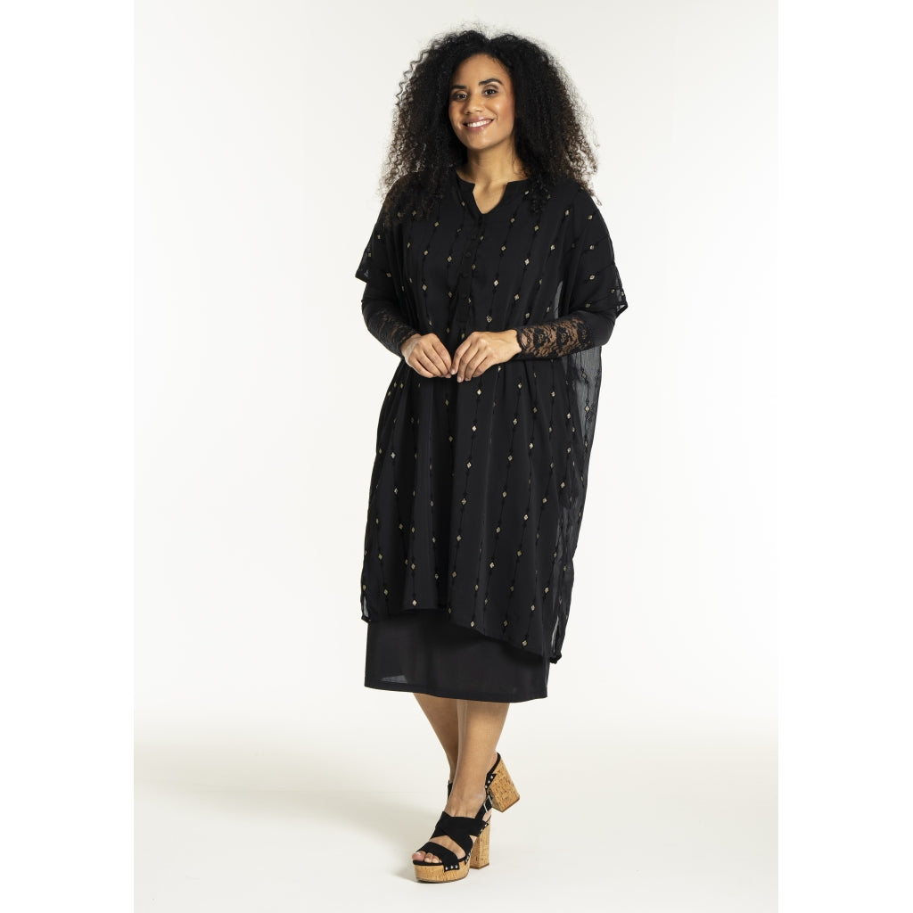 Studio SUlla Dress Dress Black with gold squares