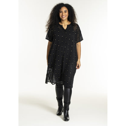 Studio SUlla Dress Dress Black with gold squares