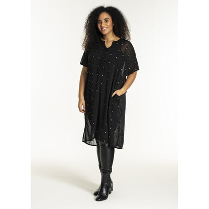 Studio SUlla Dress Dress Black with gold squares