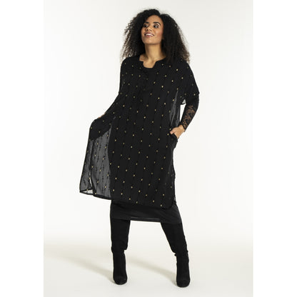 Studio SUlla Dress Dress Black with gold squares