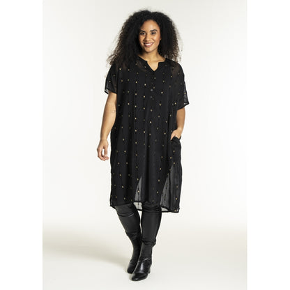 Studio SUlla Dress Dress Black with gold squares