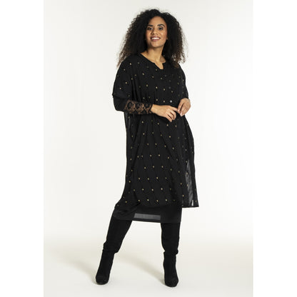 Studio SUlla Dress Dress Black with gold squares